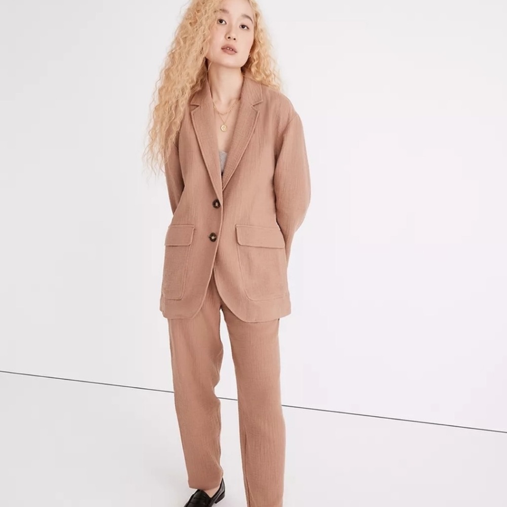 Madewell Linen Cotton Blazer